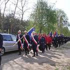 Przemarsz kolumny do nowej strażnicy /fot. Longina Templin