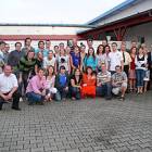 Uczestnicy projektu z organizatorami i zaproszonymi gośćmi /fot. Longina Templin
