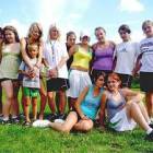Zawodniczki podczas obozu piłkarskiego - lato 2009 /fot. nadesłane