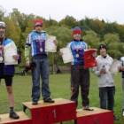 Podium młodzików (od lewej): Jakub Kuptz, Kamil Małecki, Łukasz Mański, Piotr...