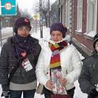 Wolontariusze - Sandra Skierka, Adrianna Walkusz i Szymon Peta /fot. Maciej Łyszkiewicz