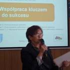 Podczas konferencji wystąpiła starosta Janina Kwiecień /fot. Andrzej Baranowski