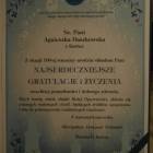 Życzenia od burmistrza Kartuz /fot. nadesłane/Kazimiera Daszkowska - Ptach