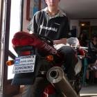 Motocykl promujący nazwę szkoły /fot. Andrzej Baranowski