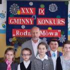 Uczestnicy konkursu - uczniowie  z  ZS w Czeczewie z nauczycielem j. kaszubskiego...