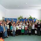 Wszyscy uczestnicy z opiekunami, organizatorami i jury...