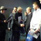 Wojciech Boberski - prof. PAN, przewodniczący jury Konkursu gratuluje wygranej...