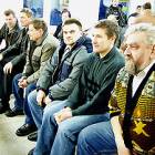 Uczestnicy spotkania: Franciszek Staroszczyk, Kazimierz Dampc, Jacek Kreft, Stanisław...