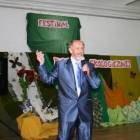 Franciszek Rzeszewicz mówi, po kaszubsku, o skarbnicy kultury pomorskiej /fot. Elżbieta...