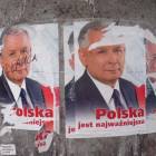 W Kartuzach zobaczyć można plakaty z wizerunkiem Jarosława Kaczyńskiego /fot. Andrzej...