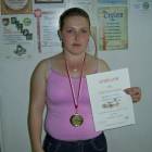 Weronika Gołąbek - I miejsce w kategorii juniorek karabinka pneumatycznego /fot. nadesłane