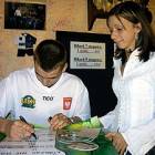 Przygotowania do turnieju, na zdjęciu Michał Formela i Natalia Dunajska