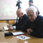 Leon Brylowski, przewodniczący TMK oraz Brunon Dompke, dziennikarz z Głosu Kaszub