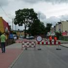 Prace prowadzone są na wysokości skrzyżowania z ul. Przy Rzeźni /fot. BG
