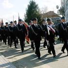 Przemarsz przez wieś do strażnicy