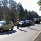 Karambol w Egiertowie /fot. nadesłane/KPPSP Kartuzy