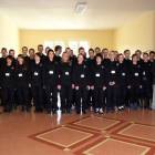 Klasa policyjna z wychowawcą, polonistą i zastępcą dyrektora /fot. Longina Templin