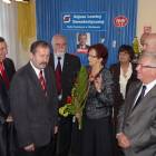 Były kwiaty od starosty kartuskiego Janiny Kwiecień /fot. DWK