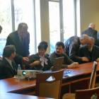Uczestnicy zgromadzili się w Komendzie Powiatowej PSP w Kartuzach /fot. DWK