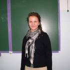 Iwona Czarnecka (kl.3h) zajęła II miejsce za zebrane nakrętki /fot. Longina Templin