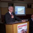 Burmistrz Albin Bychowski sporo czasu poświęcił na przypomnienie reazlizowanych zadań w...