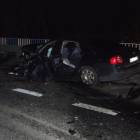 Nastepnie czołowo zderzył się z innym audi  /fot. BG