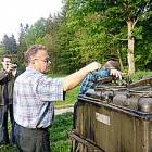 Marian Kowalewski, dyrektor GOK-u w Somoninie zadbał o ciepły posiłek dla strudzonych...