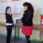 Justyna Bach z Wilanowa odbiera nagrodę /fot. nadesłane/Beata Ludwichowska