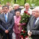 Od lewej: Siergiej Sawina z matką /fot. Longina Templin