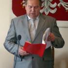 Głos zdecydował się zabrać wyłącznie przewodniczący Andrzej Regliński /fot. BG