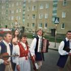 Barwny korowód ulicami Tczewa /fot. archiwum rodziny Klasa