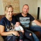 Grzegorz Wilczewski z żoną i synem Kordianem /fot. Longina Templin