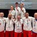 Sara Elwart oraz pozostali Polscy medaliści - Kinga Harast oraz Hubert Jarocki /fot....