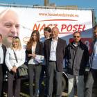 Na terenie gminy Żukowo aktywnie promował się zaś Leszek Redzimski /fot. nadesłane