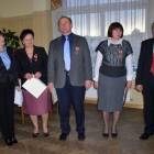 Uhonorowani Medalem Edukacji Narodowej w towarzystwie prezesów - Elżbiety Markowskiej i...