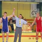 A Eryk Roszkowski (niebieski) siódmy w kat. 96 kg /fot. nadesłane