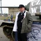 Marian Kotecki w mundurze żołnierza niemieckich wojsk pancernych /fot. Longina Templin