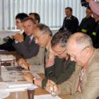 Radni rady miejskiej, od prawej: A. Pryczkowski, J. Pobłocki, J. Matkowski, M....