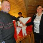 Przy urnie Maria Kankowska - Kamińska z mężem Andrzejem /fot. Longina Templin