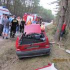 Wypadek w Kamienicy Królewskiej /fot. nadesłane/KP PSP Kartuzy