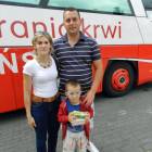 Sławomir Wierczyński z żoną Marią i synem Oskarem /fot. Longina Templin