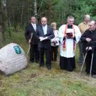 Poświęcenie pamiątkowego kamienia /fot. BK