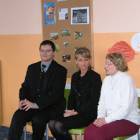 Danuta Buszta (z prawej) w towarzystwie dyrektor Iwony Głazik - Czarneckiej i z-cy...