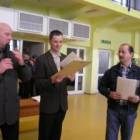 Od lewej: Wójt Gminy Zbigniew Roszkowski, Przewodniczący Rady Gminy Marian Kwidziński i...