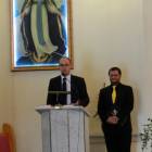 Śpiewających Kaszubów przywitał prezes ZKP Łukasz Grzędzicki i Tomasz Fopke oraz......