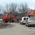 Prace przy skrzyżowaniu w Garczu
