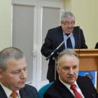 Wystąpienie burmistrza przed uchwaleniem budżetu /fot. Longina Templin