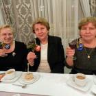 Wzniesiono toast symboliczną lampką wina /fot. Longina Templin