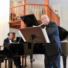 Pianista Konstanty Wileński i flecista Anatolij Kogan /fot. Longina Templin