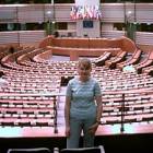 Basia w sali plenarnej Parlamentu Europejskiego i...